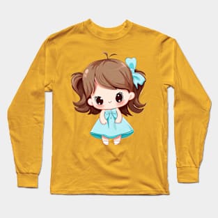 Blue Belle: A girl who is belle of the ball Long Sleeve T-Shirt